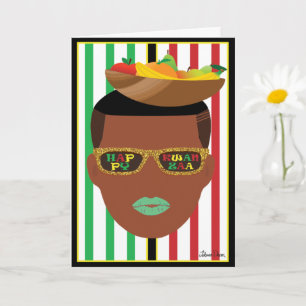 Tarjeta Fiesta LGBTQ de Kwanzaa