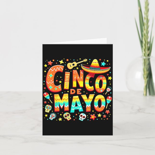 Tarjeta Fiesta Mexicana Cinco De Mayo  (Anverso)