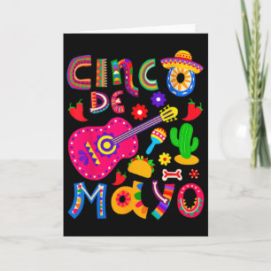 Tarjeta Fiesta Mexicana Cinco De Mayo 5 De Mayo México Mex