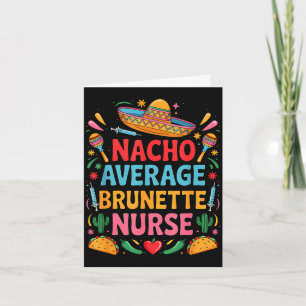 Tarjeta fiesta mexicana cinco de mayo nacho promedio moren