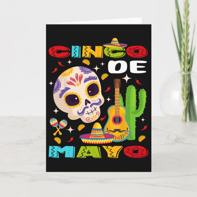 Tarjeta Fiesta Mexicana Cinco De Mayo Squad 5 De Mayo Para (Anverso)