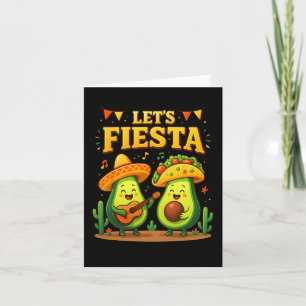 Tarjeta Fiesta México Cinco De Mayo Aguacate Tacos D