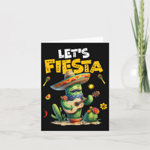 Tarjeta Fiesta México Fiesta Taco guitarra Cactus Cinc