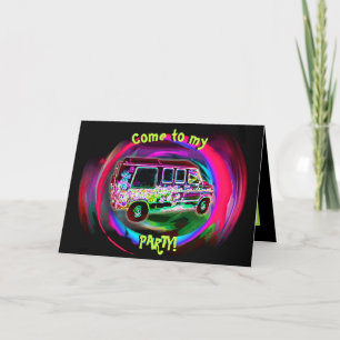 Tarjeta Fiesta Misteriosa en una Furgoneta