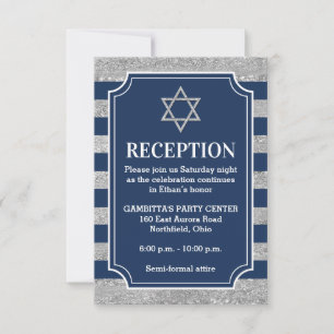 Tarjeta Fiesta Mitzvah de la Marina a la Banda Gri