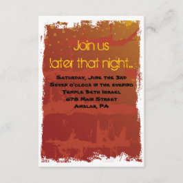 Tarjeta Fiesta Mitzvah del bar de baloncesto