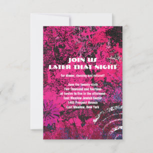 Tarjeta Fiesta Mogen David Circular Star Bat Mitzv