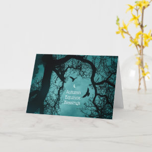 Tarjeta Fiesta Pagana Bendición de Mabon en Equinoccio de