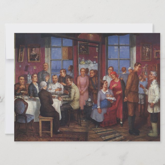 Tarjeta Fiesta para el calentamiento de la casa (Anverso)