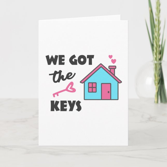 Tarjeta Fiesta para el calentamiento de la casa Tenemos la (Anverso)