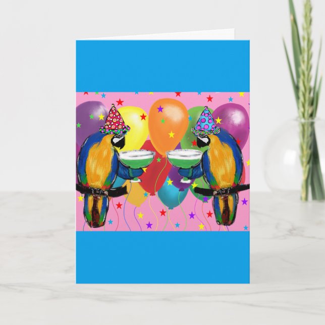 Tarjeta Fiesta Parrots (Anverso)