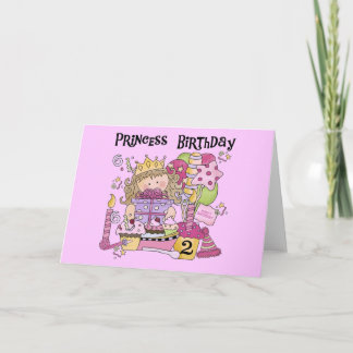 Tarjeta Fiesta Princesa 2ª camisetas de cumpleaños y regal