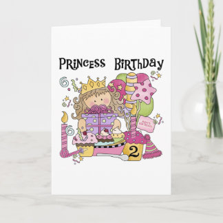 Tarjeta Fiesta Princesa 2ª camisetas de cumpleaños y regal