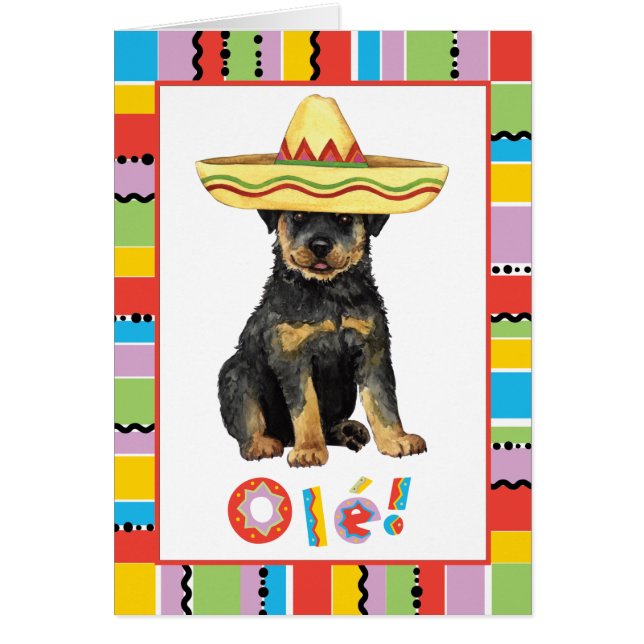 Tarjeta Fiesta Rottweiler (Frente)