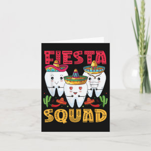 Tarjeta Fiesta Squad Cinco De Mayo Dental Mexicana Fiesta