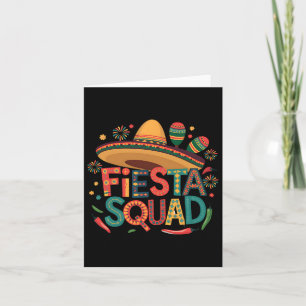Tarjeta Fiesta Squad Cinco De Mayo Fiesta Mexicana Para Ho