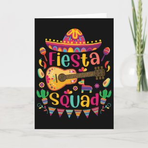 Tarjeta Fiesta Squad Cinco De Mayo Guitarra Mexicana Nacho