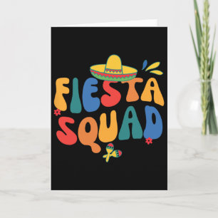 Tarjeta Fiesta Squad Cinco De Mayo Vamos a Fiesta Fa Mexic