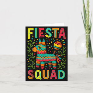 Tarjeta Fiesta squad - cinco mayo fiesta divertida mexican