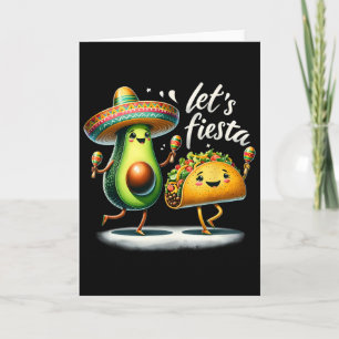 Tarjeta Fiesta Squad Tacos de Aguacate Let's Fiesta Divert