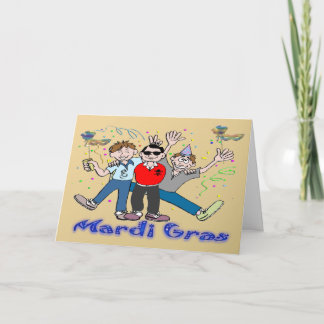 Tarjeta Fiestas de Mardi Gras