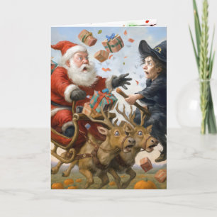Tarjeta Fiestas de Navidad, Día de Acción de Gracias y Hal