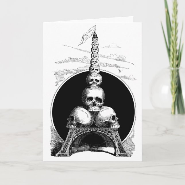 Tarjeta Figaro. Torre Eiffel del cementerio (Anverso)