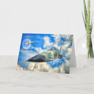 Tarjeta FIGHTER FIGHTER F-5N DEL Tigre II "VAMOS SUPER SON