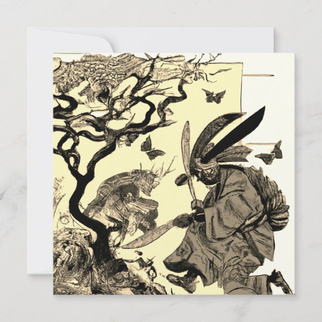 Tarjeta Fighting Butterflies (Anverso)