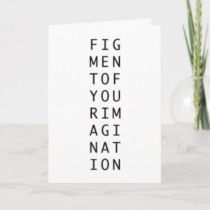 Tarjeta Figment de tu imaginación filosofía abstracta