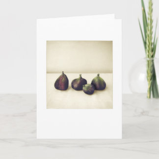 Tarjeta Figs de patio trasero II Saludo en blanco de vida
