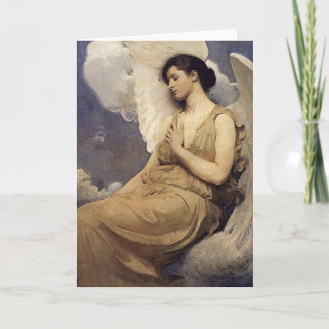 Tarjeta Figura coa alas Thayer de Abbott Handerson (Anverso)