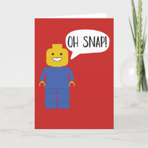 Tarjeta Figura de Juguete de Ladrillo de Construcción Tarj