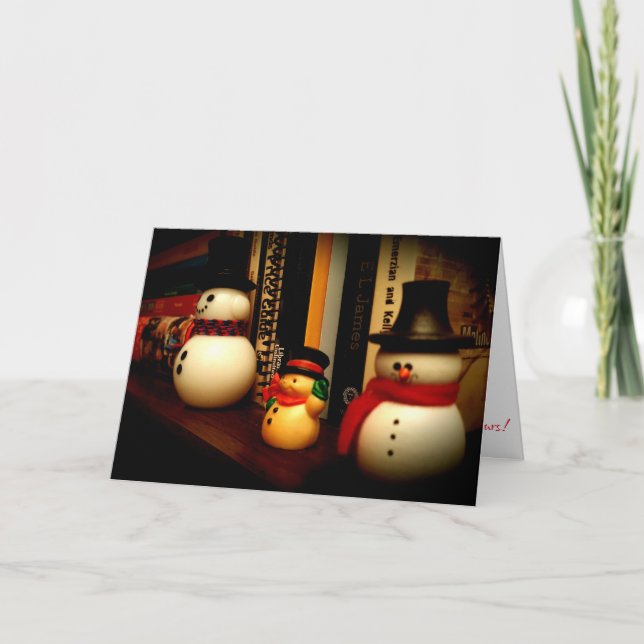 Tarjeta "Figuritas de muñecos de nieve de Park Avenue" Tar (Anverso)