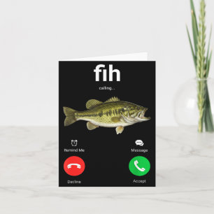 Tarjeta Fih Rechazar Llamada Aceptar Llamada Divertida Fal