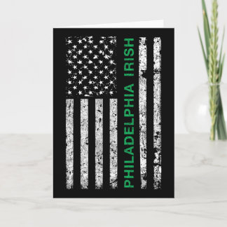 Tarjeta Filadelfia Pensilvania Irlandés Americano Irlanda 