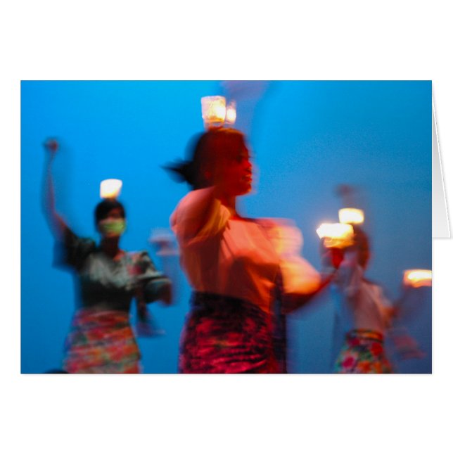 Tarjeta filipina de la danza Pandango sa Ilaw (Anverso (Horizontal))