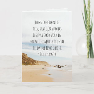 Tarjeta Filipinas 1:6 DIOS que ha empezado un buen trabajo