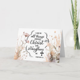 Tarjeta Filipinas 4:13 Todas las cosas a través de la Bibl