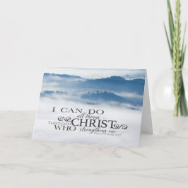 Tarjeta Filipinas 4:13 Todas las cosas a través de la Bibl