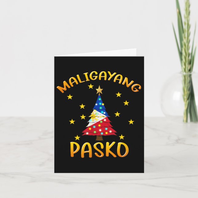 Tarjeta Filipinas Pilipinas Navidades filipinos Parol Xma (Anverso)