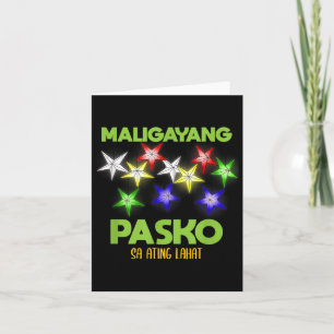 Tarjeta Filipinas Pilipinas Navidades filipinos Parol Xma