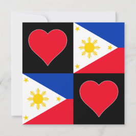 Tarjeta Filipinas: Saludo patriótico filipino del corazón 
