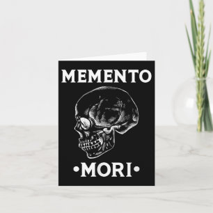 Tarjeta Filosofía del estoicismo de Memento Mori Skull