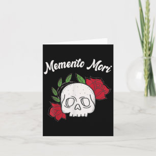 Tarjeta Filosofía estética Memento Mori Amor Fati Skull St