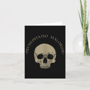 Tarjeta Filosofía estética Premeditación Malorum Skull Sto