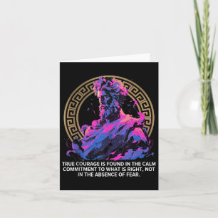 Tarjeta Filosofía estofilia Epic Inspirador viejo Stoi gri