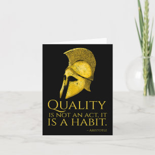 Tarjeta Filosofía griega antigua motivacional - Aristótele