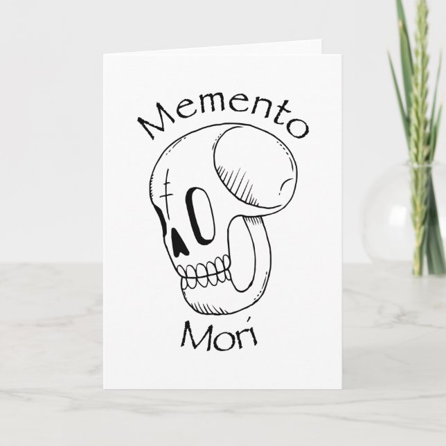 Tarjeta Filosofía memento mori estoica (Anverso)