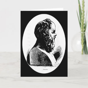 Tarjeta Filósofo Sócrates Regalo de Filosofía Maestro Grie